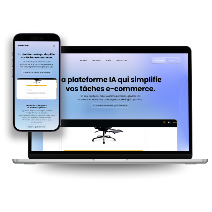 Image de la maquette figma du futur logiciel Prodelium